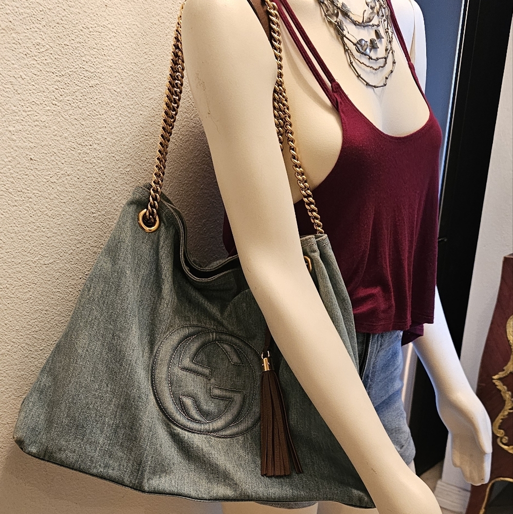 Gucci Denium Soho tote